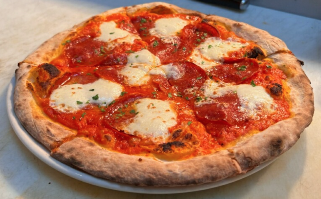 Pepperoni Limestone Pizza Kitchen Bar