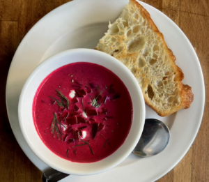 Chilled Cucumber Beet Soup
